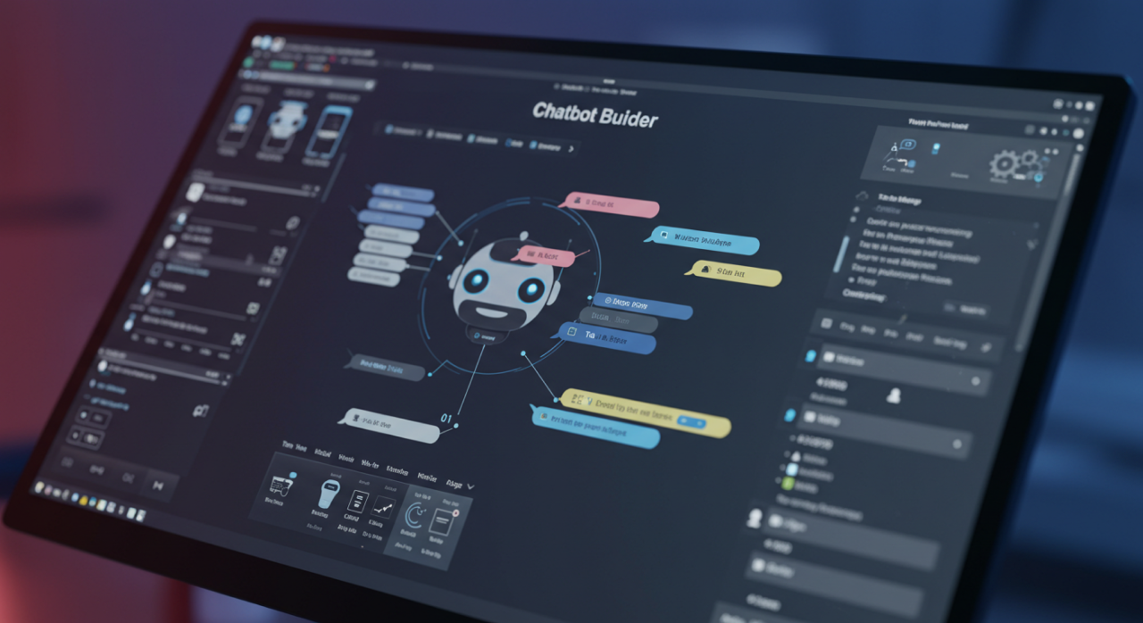 Mockup da interface de treinamento da IA